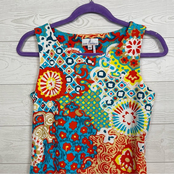 Jude Connally Beth Multicolor Shift Dress Size Small - Picture 3 of 5